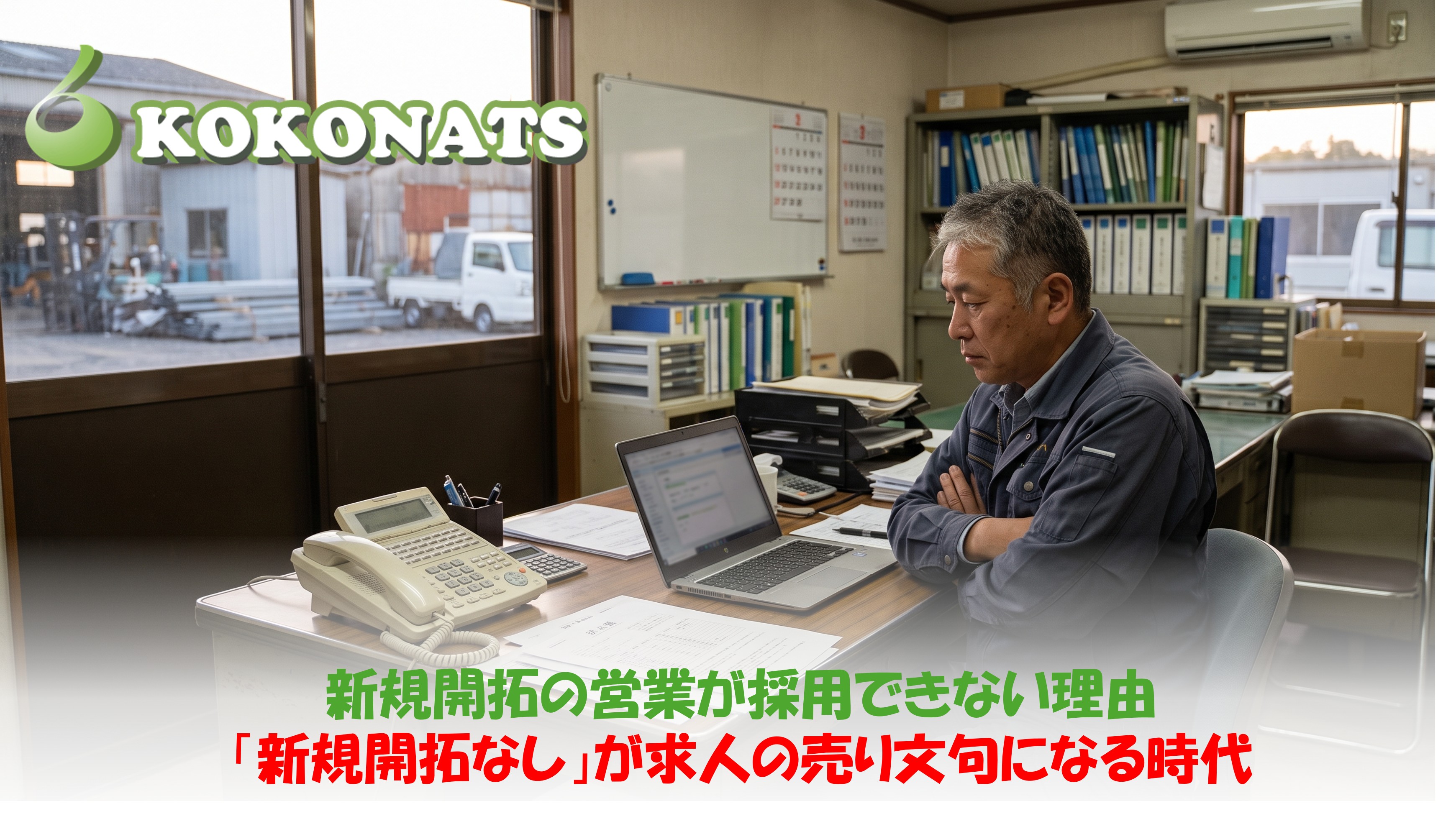新規開拓の営業が採用できない理由。求人票を前に考え込む中小企業の社長