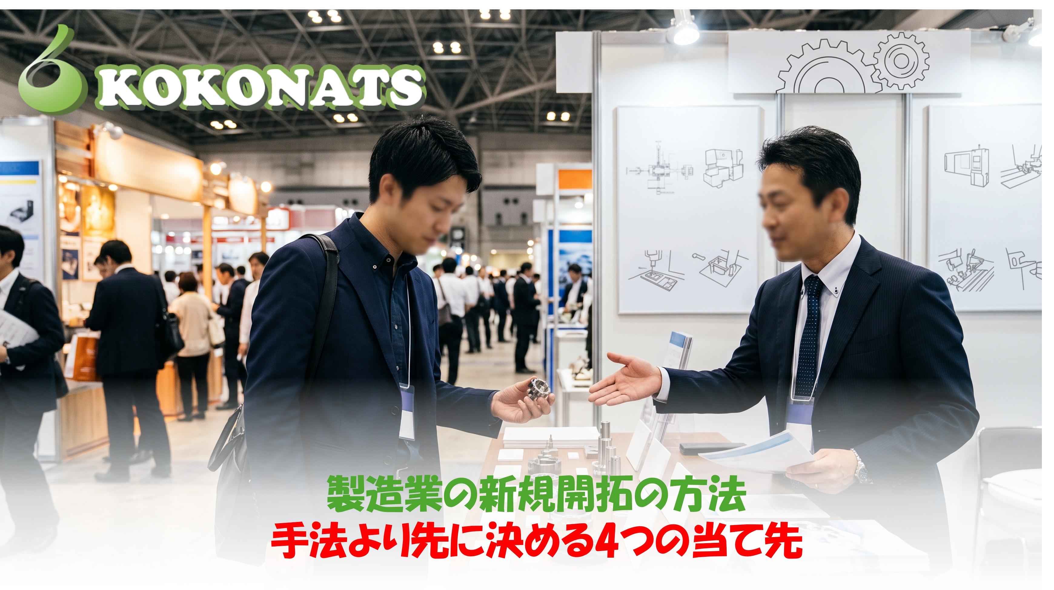 製造業の新規開拓の方法。工場事務所で取引先リストを前に検討する経営者